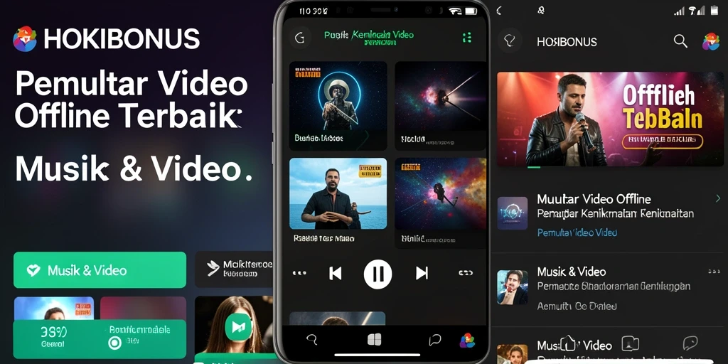 Tampilan antarmuka HOKIBONUS yang memudahkan pengguna untuk menonton video.