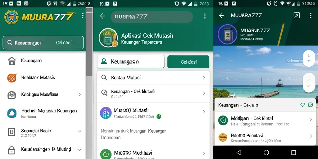 Tampilan antarmuka aplikasi Cek Mutasi MUARA777 yang menarik dan informatif.