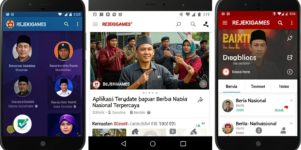 Antarmuka REJEKIGAMES dengan berita terkini yang menarik.