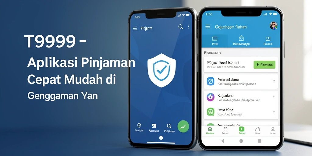 Tampilan antarmuka T9999 yang intuitif dan praktis untuk pinjaman.