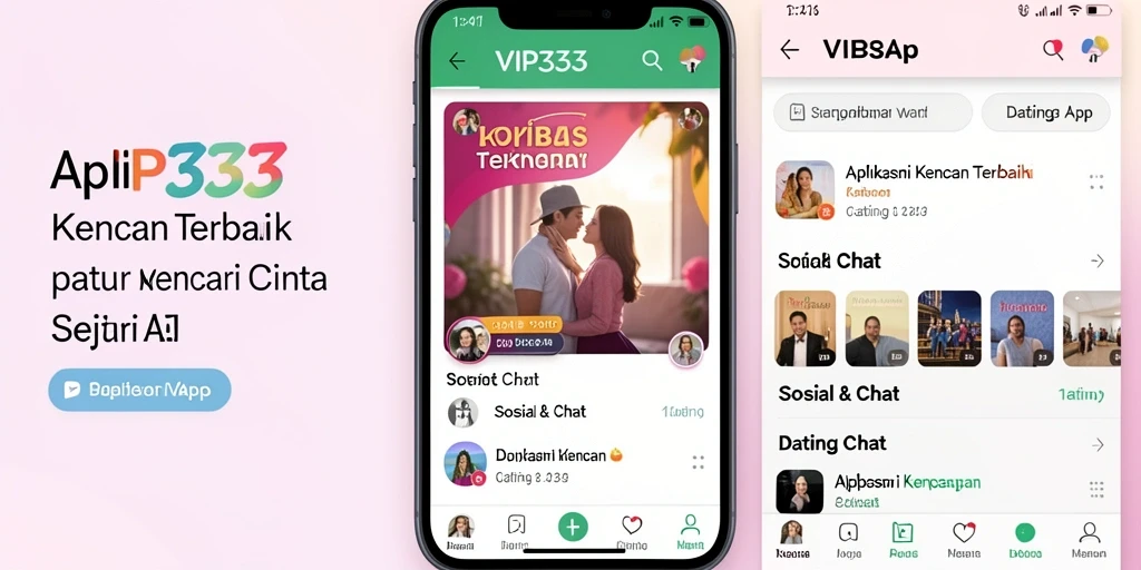 Antarmuka VIP333 yang menarik dengan fitur kencan inovatif.