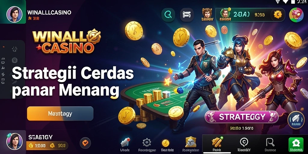 Antarmuka pengguna <strong>WINALLCASINO</strong> yang menarik dan fungsional untuk gameplay Strategy.